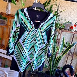 NWOT JM Collection 3/4Sleeve Blouse